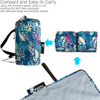 Outdoor Blanket Nylon Warm Fleece Picnic Mat Water Resistant Camping Blanket